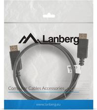 Kabllo Lanberg DisplayPort në DisplayPort CA-DPDP-10CC-0010-BK, 1m, 4K, i zi