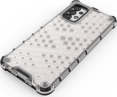 Mbulesë mbrojtëse Hurtel Honeycomb për Samsung Galaxy A13 5G, me kornizë xheli, transparente
