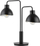 Lampë tavoline Sigma Holi 50330, çelik, 2 portalet E27, e zezë