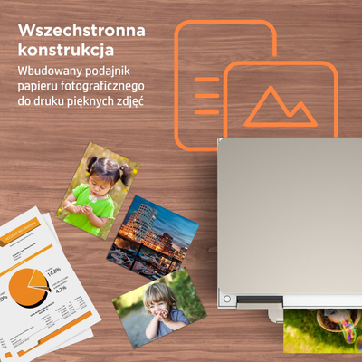 Printer multifunksional HP Inspire 7220e, Inkjet termal, bezhë