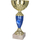 Kupë metalike T-M 9058G, 18cm, bazë mermer, ari blu