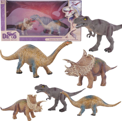 Lodër figurina dinosauri ProNice HY-357-10, set me figura, plastikë shumëngjyrëshe