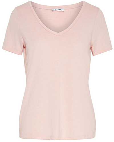 Maicë Pieces Lucy Ss V- Neck, rozë L mIE0095-L