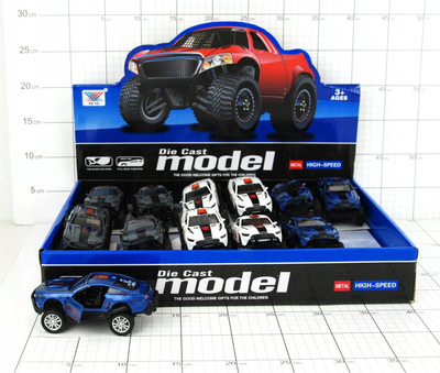 Makine lodër metalike XU YE Metal Car 0404, off road, me rrotëzim mbrapa, shumëngjyrëshe
