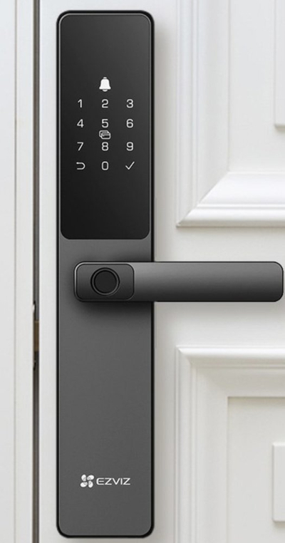 Bravë inteligjente EZVIZ DL05, fingerprint, Wi-Fi Bluetooth, gri metalike