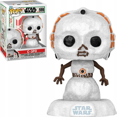 Figurë Funko Pop Star Wars C-3PO Snowman, 11cm, vinil, e bardhë