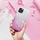 Këllëf silikoni për Samsung Galaxy A34, me glitter që shkëlqen, rozë transparent