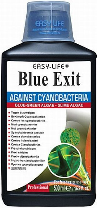 Solucion kundër algave Easy Life Blue Exit, për akuarium me ujë të ëmbël, 500ml