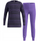 Set të brendshme termike për kalamaj Odlo Warm Juniors, poliester i ricikluar, blu