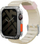 Rrip dore Skinarma Shokku për Apple Watch 45 44 42 mm, silikon, bezhë