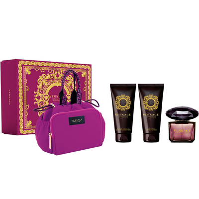 Set Crystal Noir - Eau de toilette 90 ml + losion trupi 100 ml + xhel dushi 100 ml + çantë kozmetike