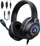 Kufje gaming Aukey GH-X1, 50mm, RGB, me mikrofon, të zeza