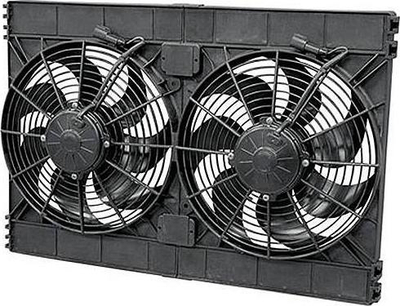 Ventilator ftohës SPAL 305mm Dual, thithje me efikasitet të lartë, i zi