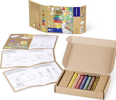 Set vizatimi STAEDTLER Noris Junior Activity 61 C1, 7 copë, me lapsa dylli dhe libër aktiviteti, shumëngjyrëshe