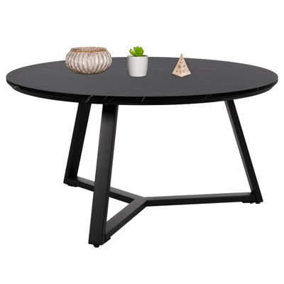 Tavolinë e rrumbullakët për kafe Φ80x42Hcm (HM9586.01), zezë
