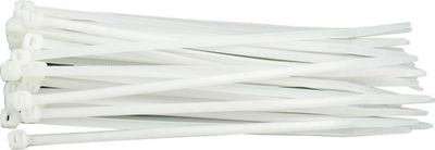 Lidhëse kabllosh pa markë, 100x2.5mm, set me 100 copë, të bardha