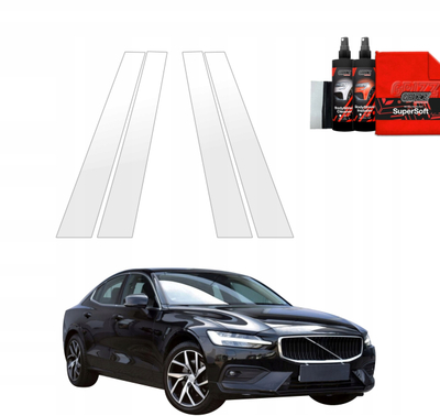 Film mbrojtës shtyllash GrizzGlass BodyShield Volvo S60 3 Sedan 4D 2019-2024, set 4 copë, transparent