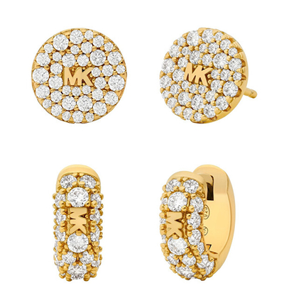 Set bizhuteri për femra Michael Kors MKC1699SET, qafore + 2 x vathë, i artë
