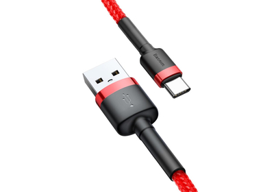 Kabllo Baseus, USB A / USB C, 0.5 m, e kuqe