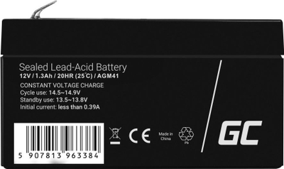 Батерија AGM GC AGM41, VRLA 12V, 1.3Ah, црна