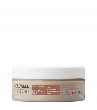 Vaks flokësh Goldwell Stylesign Defining Wax, 75 ml, me shumë shkëlqim, transparente
