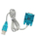 Kабел USB Akyga USB-A во RS-232, 1 m, проѕирен