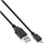 Kabllo USB InLine 31718Q, USB A në micro USB B, 1.8 m, e zezë