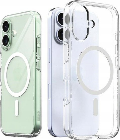 Kapak Araree Duple M Armor MagSafe për iPhone 16 6.1", i fortë kundër goditjeve, transparent