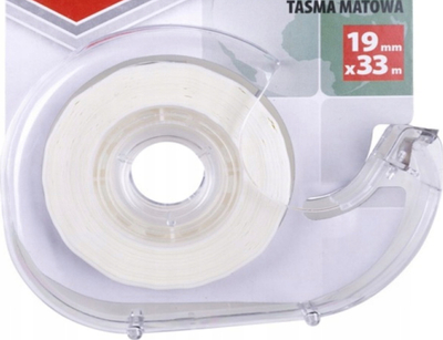 Shirit ngjitës i zverdhur Office Products me dispenser, 19mm x 33m, transparent
