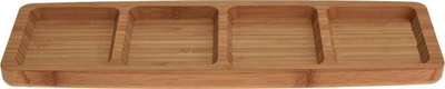 Pjatë servirje Excellent Houseware, bambu, 33x10 cm, natyrale