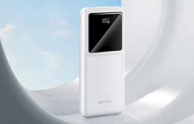 Powerbank Vention FHKW0, 10000mAh, 22.5W, i bardhë