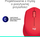 Maus Logitech M330, wireless, USB, i kuq