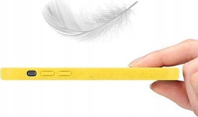Futrollë MX Eco për iPhone 15 Plus, TPU i biodegradueshëm, e butë, e verdhë