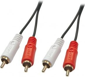 Kabllo audio Lindy RCA në RCA, 20m, e zezë