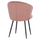 Kolltuk Jiya velvet + këmbë metal 60×60×85 cm (HM8728.02)