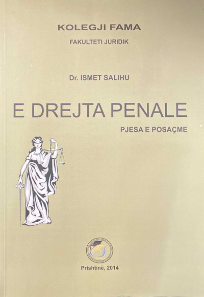 E Drejta Penale Pjesa E Posaqme - Ismet Salihu