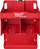 Mbajtëse për stërvitje Milwaukee PACKOUT Drill Stand, plastike, për tu var në mur, e kuqe
