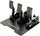 Сет педали за симулациско тркање CAMMUS LC100 V4, сензор load cell 200kg, Hall сензор, црна
