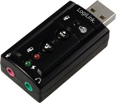 Kartë zëri LogiLink UA0078, USB 7.1, e zezë