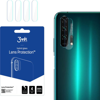 Mbrojtës lente 3mk Lens Protection për Honor 20 Pro, xham hibrid, 4 copa, transparent