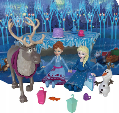 Kalendar Adventi me lodra surprizë Disney Frozen, 24 ditë, me kukulla Anna edhe Elsa