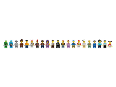 Set lodër LEGO NINJAGO City Markets, 21 minifigura, 4 kate, shumëngjyrësh