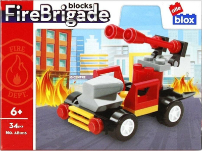 Set konstruktiv ALLEBLOX Fire Brigade, blloqe ndërtimi, shumëngjyrësh