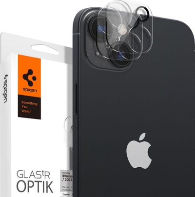 Mbrojtës kamere Spigen Glas.tR Optik për iPhone 14 dhe 14 Plus, xham i fortë i temperuar, transparent