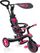 Tricikël 4-në-1 Globber Explorer Trike, me tendë dielli, rrip sigurie 5 pika, rozë