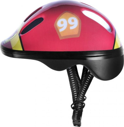 Helmetë biçiklete për kalamaj Spokey Biker Fireman, 44-48 cm, rregullim i kokës, e kuqe