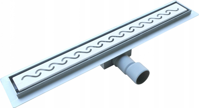 Kanal kullimi linear Hydroland WAVE 600, 60 cm, çelik inox