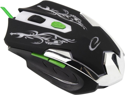 Mouse për lojëra Esperanza Cyborg EGM405, 2400 dpi, me kabllo USB, zi me jeshile