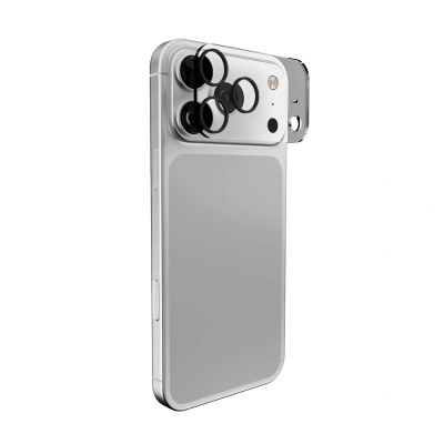Xham mbrojtës kamere Puro Standard për iPhone 17 Pro, xham i temperuar, transparent