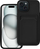 Mbrojtëse telefoni Forcell Card Case për iPhone 15, silikon, me xhep për kartë, e zezë